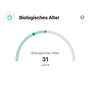 Symbol Biologisches Alter – Zahl/Speedometer